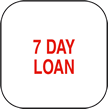 QLS Pre-Printed Sticky Label - "7 Day Loan" 