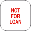 QLS Pre-Printed Sticky Label - "Not For Loan" 