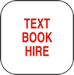 QLS Pre-Printed Sticky Label - "Text Book Hire" 