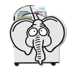 Elephant Easy Reading Box Grey