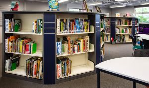 Combination Seating and Shelving