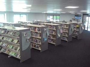 Lowood Library Metal Shelving and End Panels