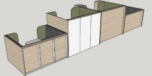 Privacy Booth Layout Mockup Rear