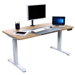 eco height adjustable desk dressed