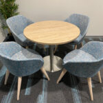 Sophia College Annette Chair with Disc Base Meeting Table (900mm dia)