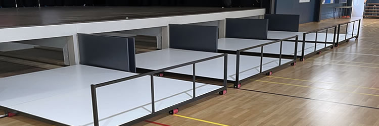 Coombabah High School Storage Under Stage for Tables and Chairs