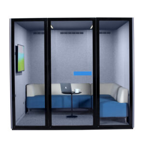 QPOD S Sound Proof Booth Front