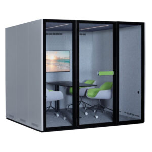 QPOD S Sound Proof Booth Left Side