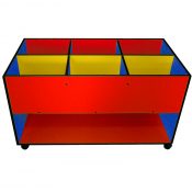Multi-Coloured Easy Reading Box 6 Compartment with Shelf