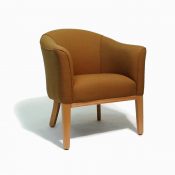 Milan Lounge Chair Brown CH5NMS